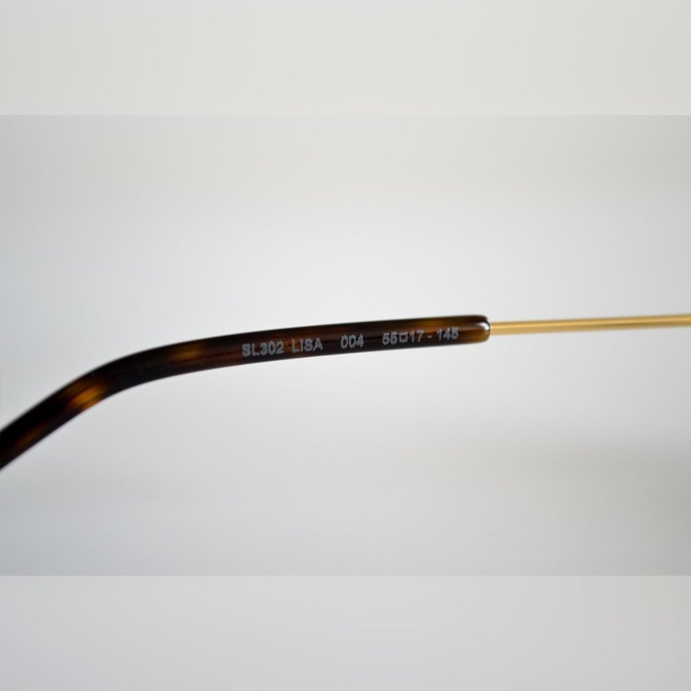 NEW Saint Laurent Sl 302 LISA GOLD/Grey 004 - Picture 9 of 9